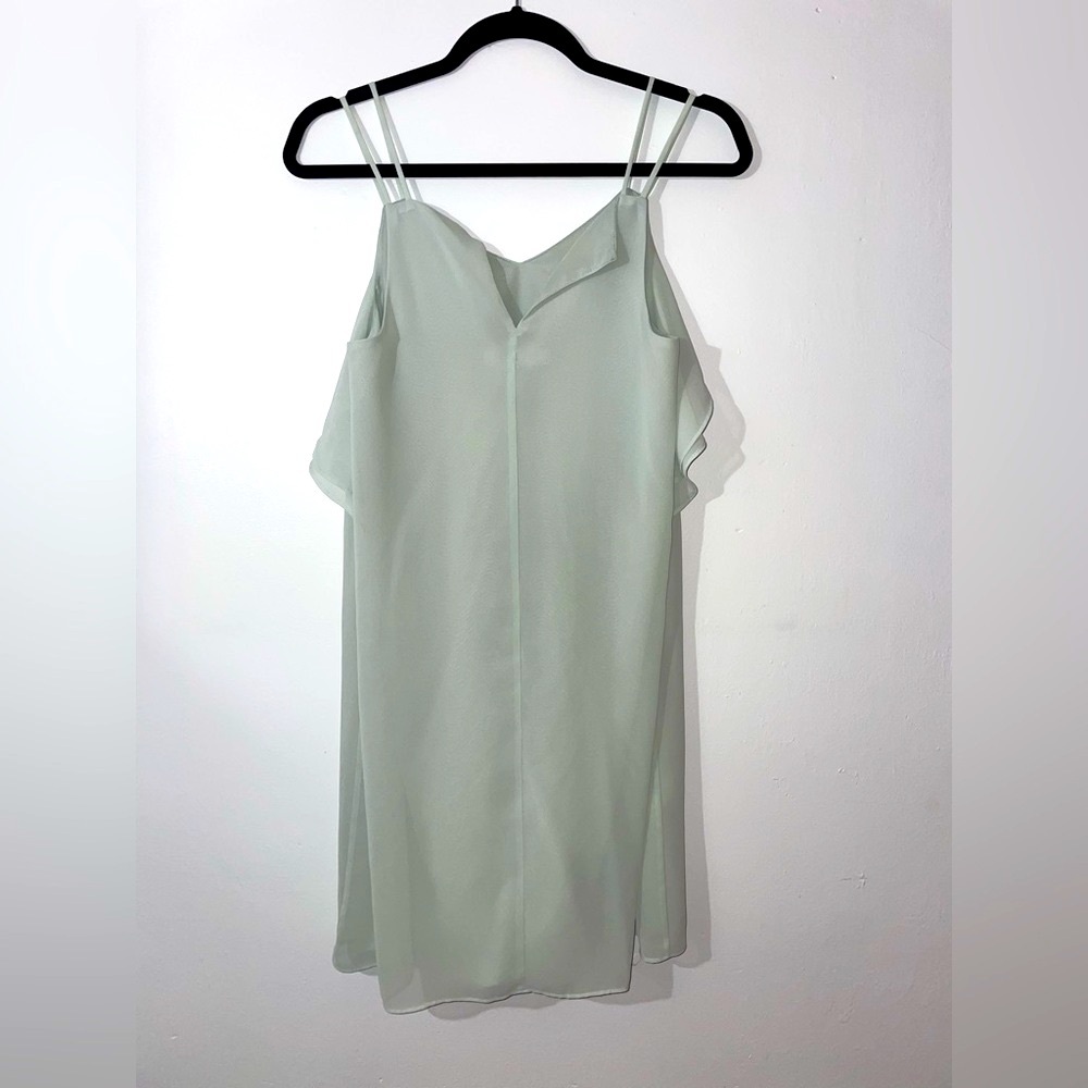 BCBGeneration Light Green Ruffle Dress - Picture 2 of 3